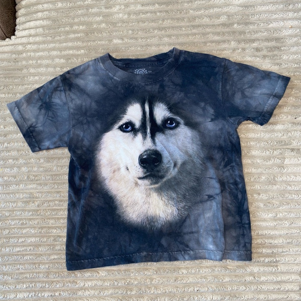 The Mountain Husky Graphic Tee Tie-Dye Shirt Size Small 🐾
